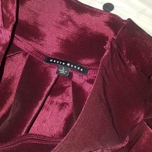 Flare burgandy skirt